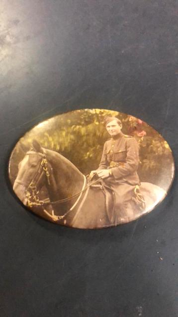 Miroir de poche soldat cavalerie Belge, Enlèvement ou Envoi
