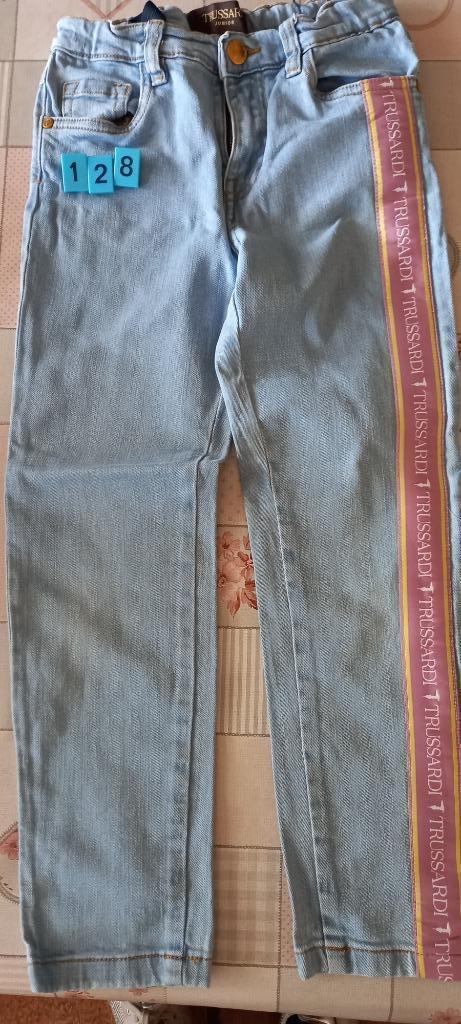 jeans broek Trussardi maat 128, Kinderen en Baby's, Kinderkleding | Maat 128, Zo goed als nieuw, Meisje, Broek, Ophalen of Verzenden
