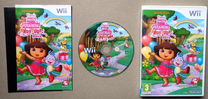 Dora's Grote Verjaardag Avontuur voor de Nintendo Wii, Games en Spelcomputers, Games | Nintendo Wii, Zo goed als nieuw, Ophalen of Verzenden