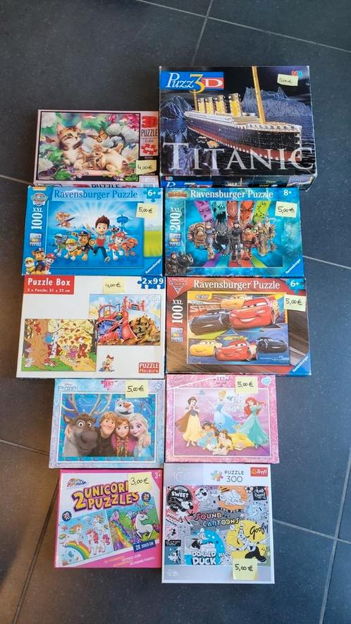 Diverse puzzels, Kinderen en Baby's, Speelgoed | Kinderpuzzels, Gebruikt, Ophalen of Verzenden