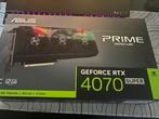 carte graphique Nvidia 4070 super 12go Asus Prime, Informatique & Logiciels, Cartes vidéo, PCI-Express 4, Comme neuf, Enlèvement
