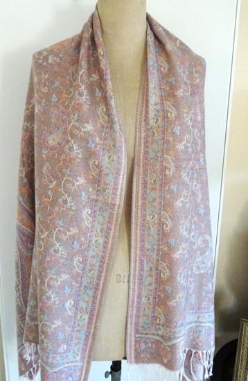 Neuf: grand châle étole pashmina, tissu doux et fin