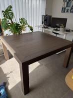 Vierkante eettafel 144cm, Huis en Inrichting, Ophalen, Gebruikt, Vierkant, Vijf personen of meer