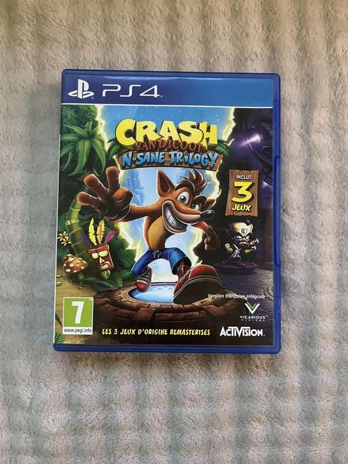 Crash Bandicoot N. Sane Trilogy, Games en Spelcomputers, Games | Sony PlayStation 4, Zo goed als nieuw, Avontuur en Actie, Vanaf 12 jaar