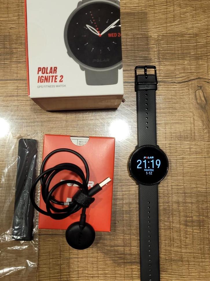 Polar ignite 2, Handtassen en Accessoires, Sporthorloges, Zo goed als nieuw, Afstand, Conditie, GPS, Hartslag, Hoogte, Slaap, Snelheid