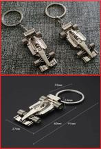 Porte-clés F1 (métal) chromé. Longueur totale : 91 mm, Collections, Enlèvement ou Envoi, Neuf, Marque