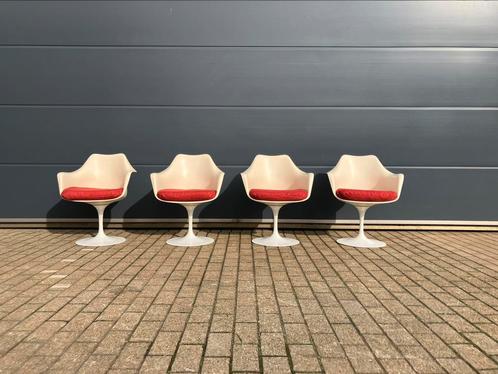 4 x Knoll Tulip avec accoudoirs | Eero Saarinen, authentique, Maison & Meubles, Chaises, Deux, Synthétique, Enlèvement ou Envoi