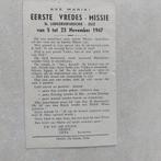 Oud bidprentje: Eerste Vredesmissie Zele 1947, Verzamelen, Ophalen of Verzenden, Bidprentje
