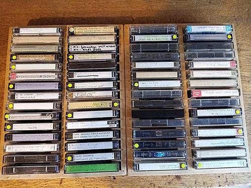 Cassettes, Cd's en Dvd's, Cassettebandjes, Gebruikt, Voorbespeeld, Jazz en Blues, 26 bandjes of meer, Met bewaardoos, rek of koffer