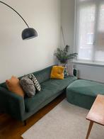 Groene velvet zetel furnified, Ophalen, Zo goed als nieuw