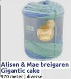 Breigaren gigantic cake (Alison & mae), Hobby en Vrije tijd, Breien en Haken, Ophalen of Verzenden, Nieuw, Breien, Wol of Garen