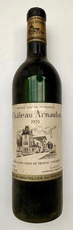 Oude wijn - 1970 - Château Arnauton - Fronsac, Enlèvement ou Envoi, Vin rouge