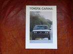 oude brochure, folder Toyota Carina, Boeken, Auto's | Folders en Tijdschriften, Gelezen, Ophalen of Verzenden, Toyota
