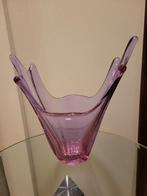 Kristallen roze vaas, Antiek en Kunst, Ophalen