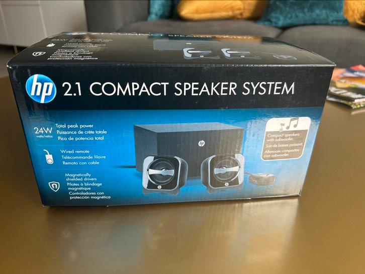 HP 2.1 Compact Speaker System, Computers en Software, Pc speakers, Ophalen of Verzenden