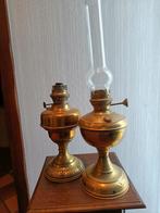 Koperen petroleum lampen, Antiek en Kunst, Ophalen of Verzenden