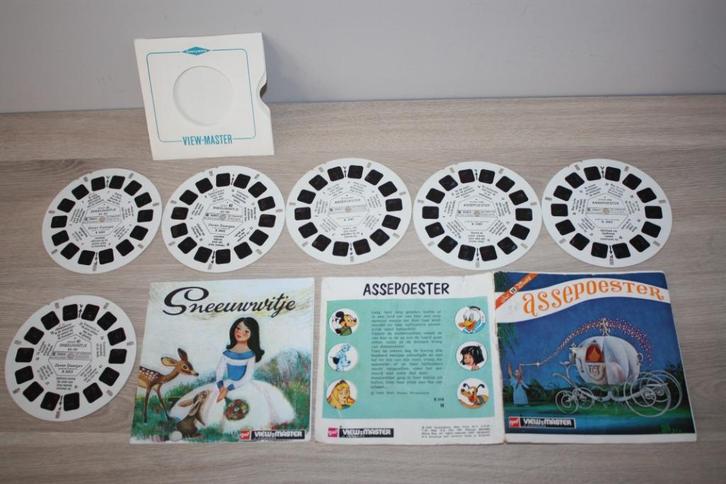2 x View-Master set , sneeuwwitje , Assepoester mooie staat., Verzamelen, Speelgoed, Gebruikt, Ophalen of Verzenden