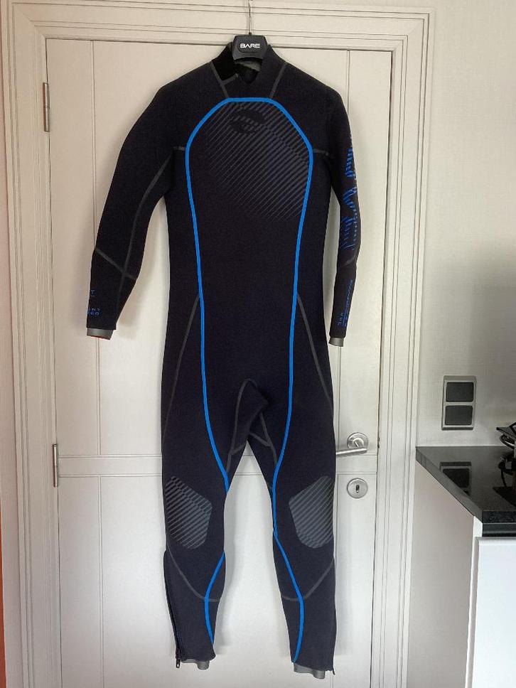 Prachtig duikpak BARE REACTIVE voor 1m80 - 70 kg. Perf. st., Sports nautiques & Bateaux, Plongée, Comme neuf, Combinaison de plongée