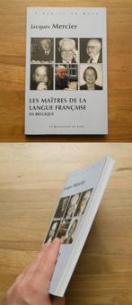 Les maîtres de la langue française en Belgique (J. Mercier), Livres, Langue | Français, Enlèvement ou Envoi