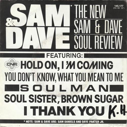 45T: Sam & Dave: Soul review     Funk/Disco, CD & DVD, Vinyles Singles, Utilisé, Single, R&B et Soul, 7 pouces, Enlèvement ou Envoi