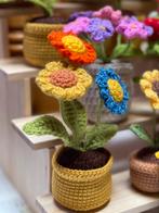 Handgemaakte gehaakte bloemen, Hobby en Vrije tijd, Breien en Haken, Ophalen of Verzenden