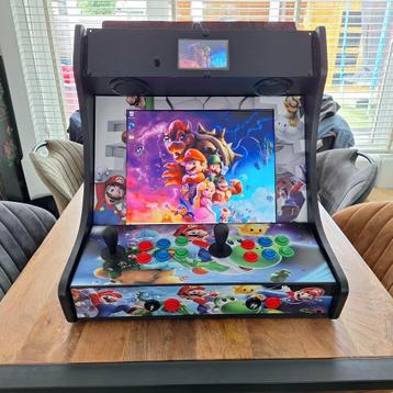 Bartop Mario arcadekast incl. virtual pinball en dual screen beschikbaar voor biedingen