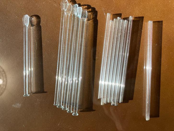 Agitateurs en verre vintage, Collections, Verres & Petits Verres, Enlèvement