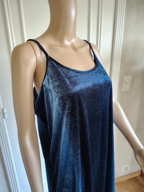 vintage lange fluwelen jurk, Kleding | Dames, Jurken, Maat 36 (S), Verzenden