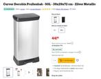 2x Curver Decobin vuilbak Prullenbak - 50L - 39x29x72, Ophalen