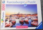 ravensburger puzzel 1000 stukjes mediterranean croatie 7 eur, Comme neuf, Enlèvement ou Envoi