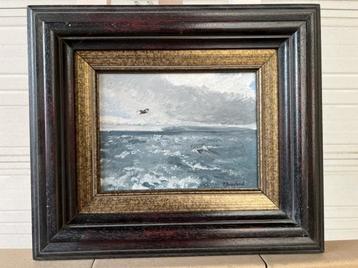 mooi oud olieverf schilderij op doek beschikbaar voor biedingen