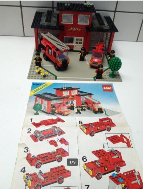 lego 6382 Fire Station vintage, Enfants & Bébés, Jouets | Duplo & Lego, Utilisé, Lego, Ensemble complet, Enlèvement ou Envoi