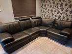 Lederen Hoeksalon., Gebruikt, Hoekbank, Leer, Ophalen of Verzenden