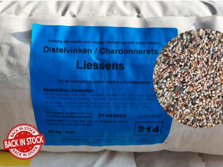 Original Liessens Distelvink 20kg - Hobbyfarm Hoebregts, Dieren en Toebehoren, Dierenvoeding, Ophalen