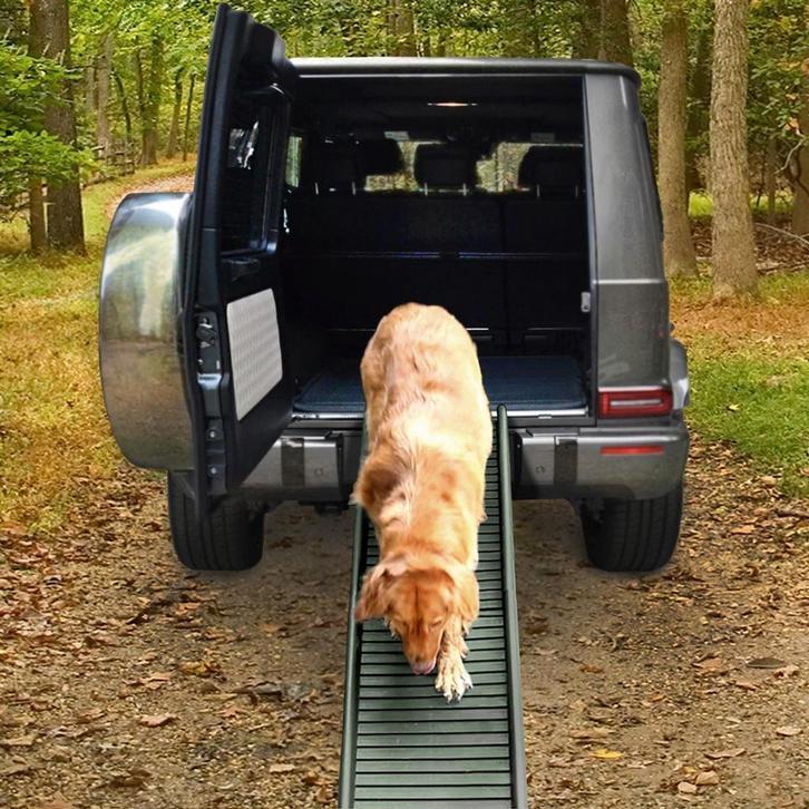 Loopplank Hond Auto Inklapbaar Antislip 155 x 40 Tot 90KG Gr, Auto diversen, Tuning en Styling, Verzenden