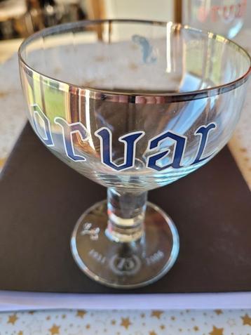 VERRE  BOITE ET BOUTEILLE ORVAL 75EME, Enlèvement ou Envoi