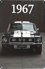 Panneau en métal Mustang 1967 - rétro vintage mancave, Enlèvement ou Envoi, Comme neuf, Panneau publicitaire
