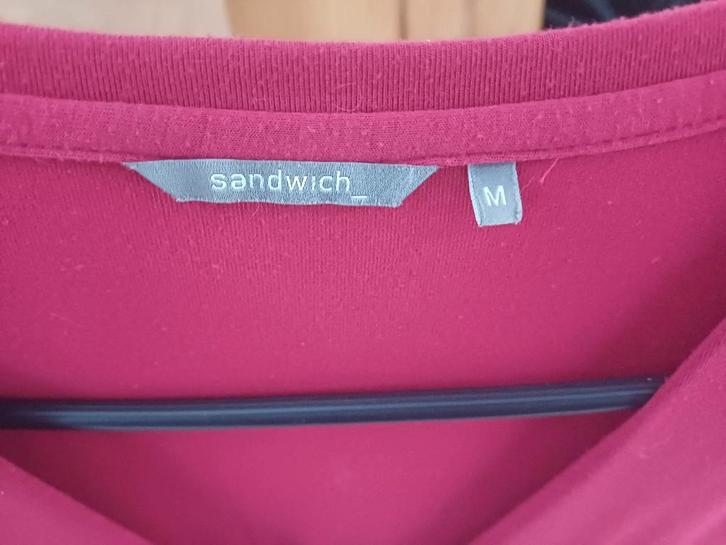Sandwich - mooi jurkje (mt M), Kleding | Dames, Jurken, Gedragen, Maat 38/40 (M), Rood, Boven de knie, Ophalen of Verzenden