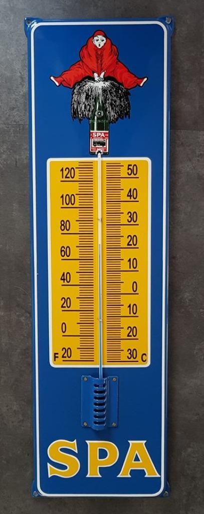 emaillen Spa thermometer XL verzamel decoratie cadeau kado, Verzamelen, Merken en Reclamevoorwerpen, Zo goed als nieuw, Gebruiksvoorwerp