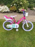 Meisjesfiets 16inch met zijwieltjes, Ophalen, Gebruikt, 16 tot 20 inch, Zijwieltjes
