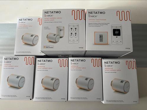 Thermostat Netatmo + 7x vannes radiateur, Bricolage & Construction, Thermostats, Comme neuf, Thermostat intelligent