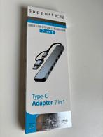 USB-C hub: 7 in 1, Computers en Software, Dockingstations, Ophalen of Verzenden, Nieuw, USB-hub