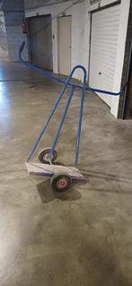 Trolleyhouder met metalen paneel, Ophalen, Gebruikt, IJzer