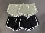 4x Sweatshort zwart / kaki H&M - maat 146 (tweeling), Broek, Gebruikt, Meisje, H&M