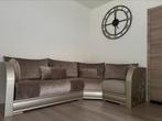 Prachtige hoekzetel/ lounge, Ophalen, Zo goed als nieuw, Hout, Modern