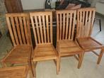 Teak stoelen, 5 stuks, Huis en Inrichting, Stoelen, Ophalen, Zo goed als nieuw, Hout, Vijf, Zes of meer stoelen