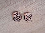 Oorringen "maximum effort", Handtassen en Accessoires, Oorbellen, Ophalen of Verzenden, Nieuw, Bruin, Knopjes of Stekers