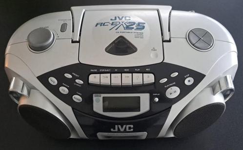 JVC RCE-X25 draagbare radio / cd- & cassettespeler, Audio, Tv en Foto, Cd-spelers, Gebruikt, JVC, Draagbaar, Met radio, Ophalen of Verzenden
