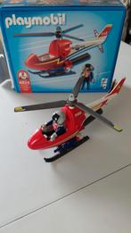 playmobil brandweerhelikopter kan water spuiten, Kinderen en Baby's, Speelgoed | Playmobil, Ophalen, Zo goed als nieuw