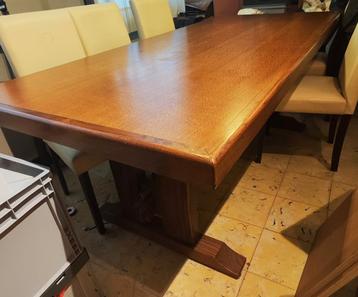 Grote stevige eettafel 205x90cm beschikbaar voor biedingen